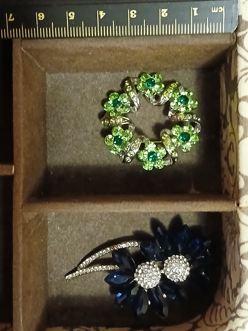 Floral Rhinestone Brooch - Women Jewelry